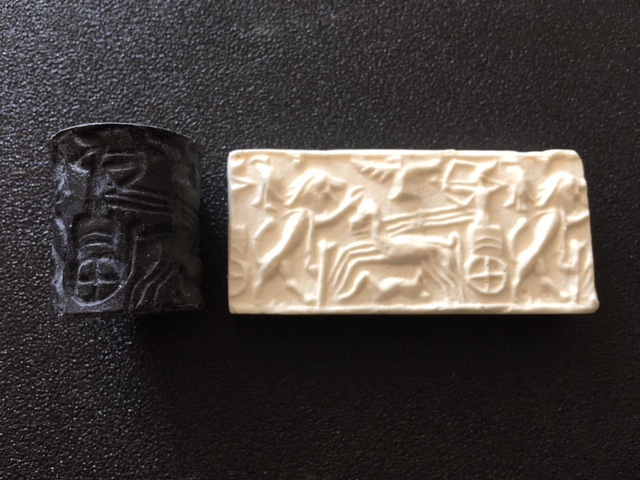 Ugaritic Seal of Hunting Scene Recreation - Click Image to Close